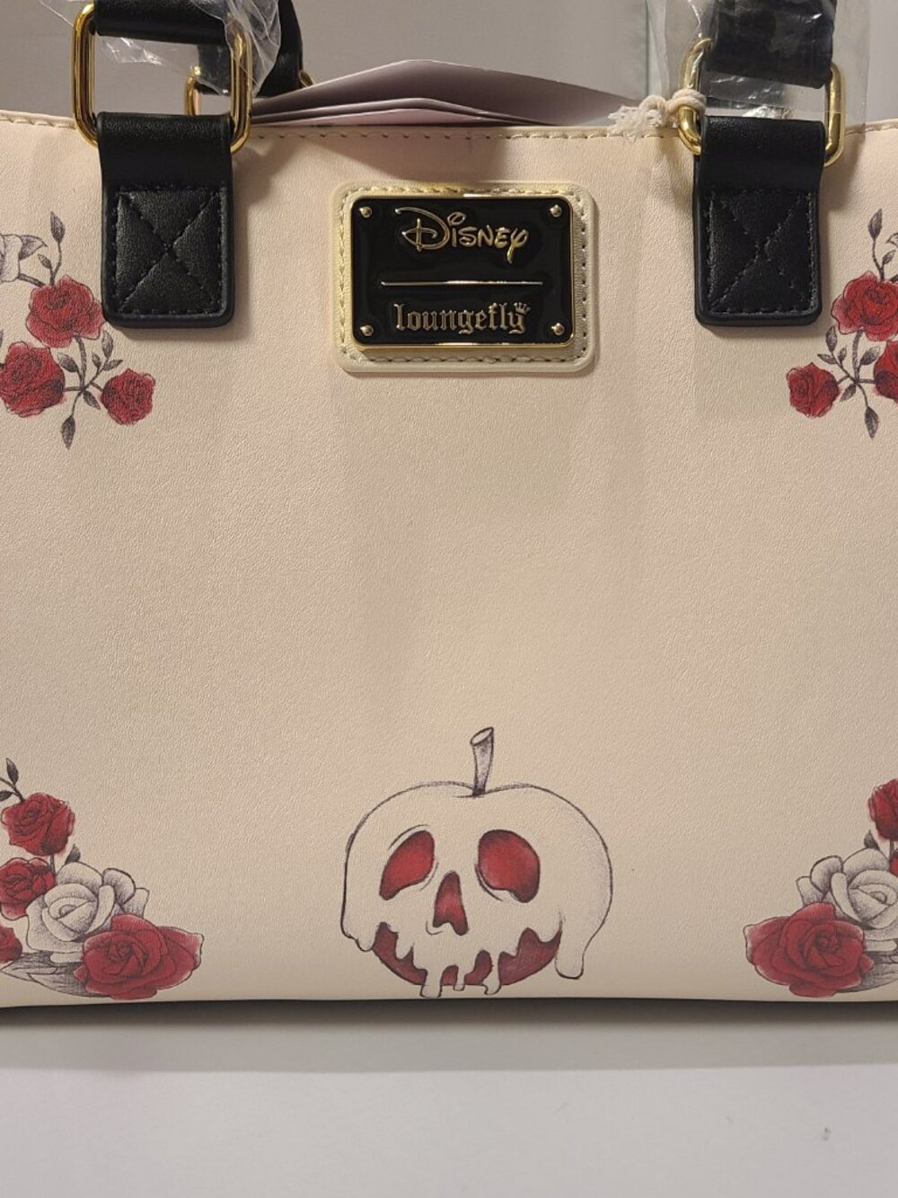 NWT Loungefly Snow White Roses Tote Crossbody Bag - Picture 7 of 10